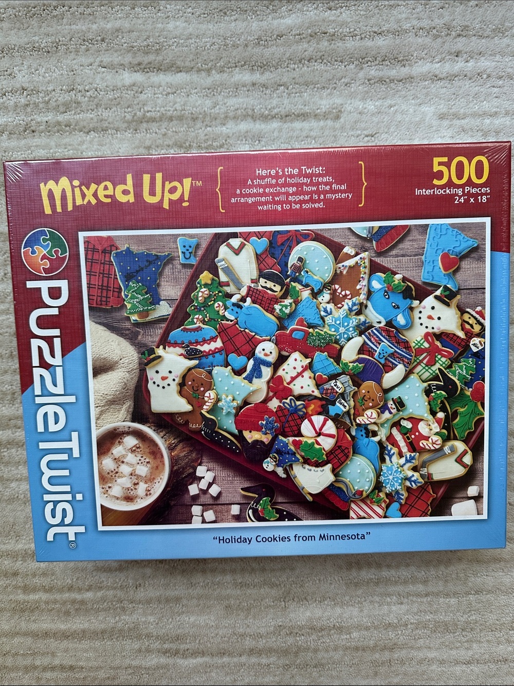 PuzzleTwist Holiday Cookies from Minnesota Mixed Up! Puzzle Cookies 500-Piece